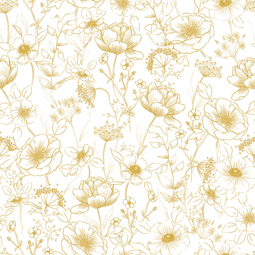 BOTANY - Sample wallpaper, flowers, botany gold