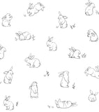 BUNNY - Wallpaper sample, scattered rabbits