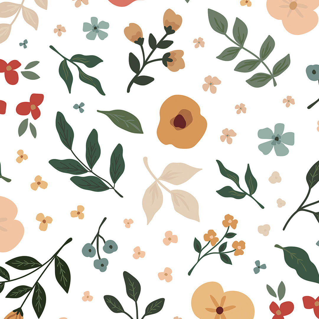 BLOEM - Sample wallpaper, floral silhouettes