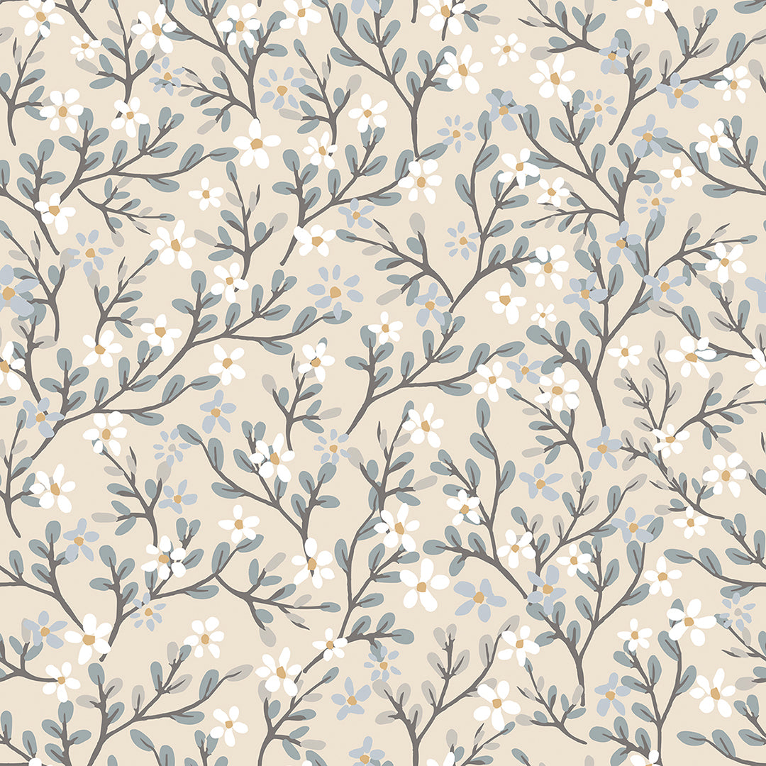 BRAYLYNN - Sample wallpaper, exquisite flowers (wheat)