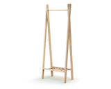 Children's clothes rack in raw beech wood