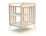 Wooden changing table with shelves and steel base - Jurababy