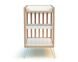 Wooden changing table with shelves and steel base - Jurababy