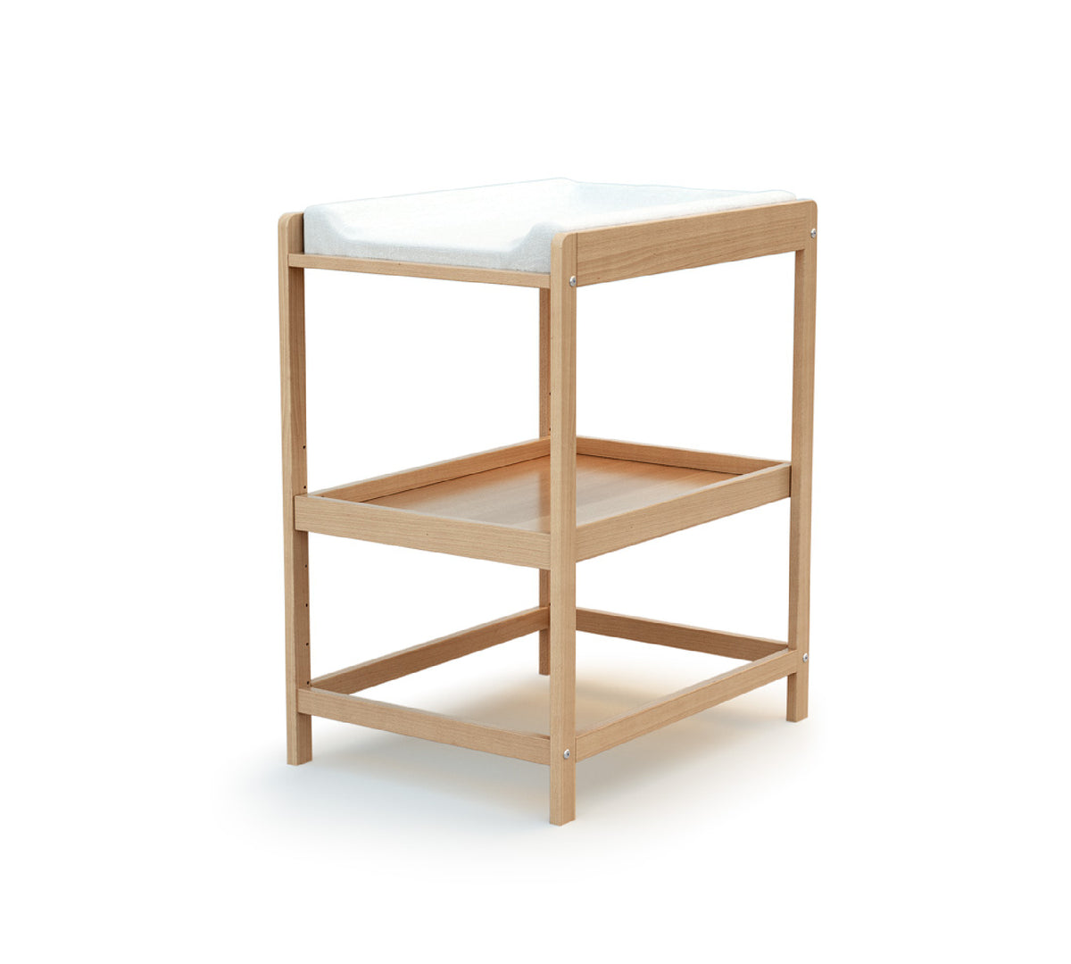 1-shelf changing table in varnished beech - Confort