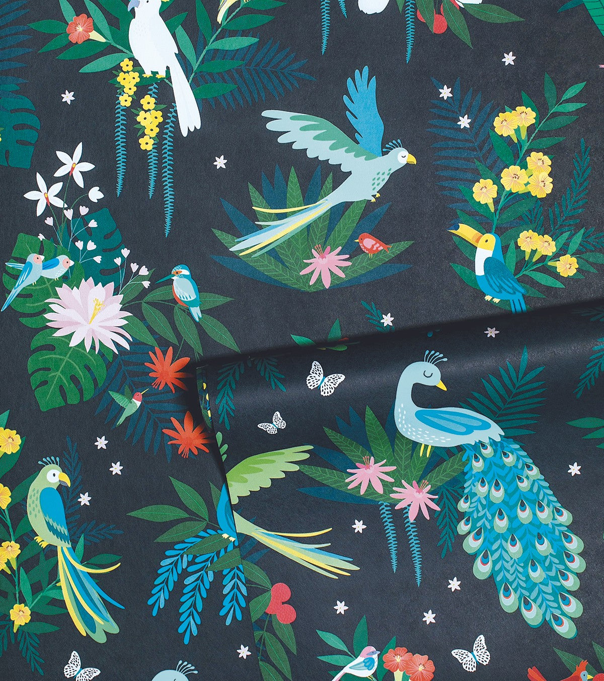 RIO - Children's wallpaper - Tropical bird motif