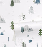 IN THE WOODS - Children's wallpaper - Scandinavian forest motif