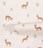 TANZANIA - Children's wallpaper - Gazelle motif