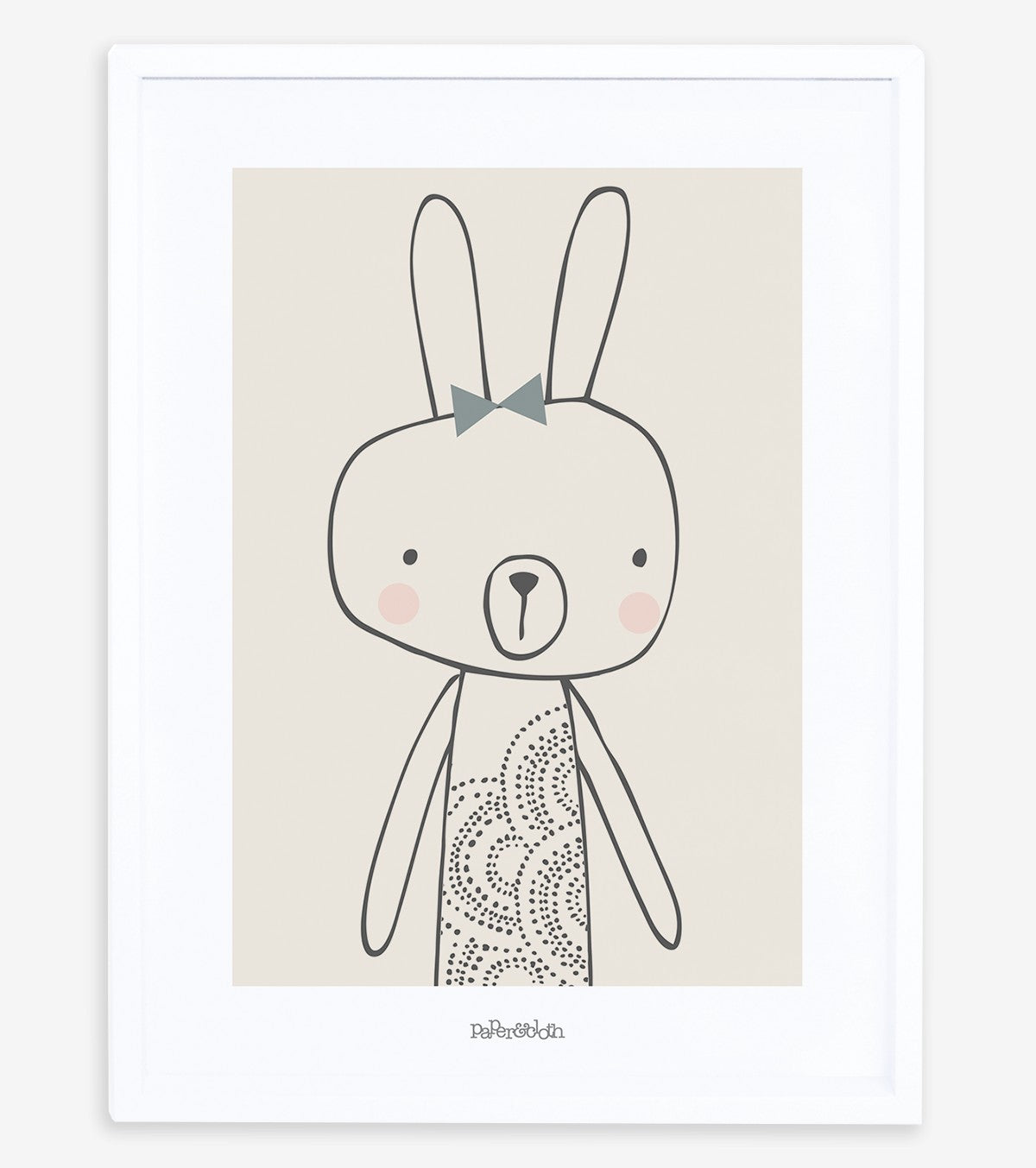 LITTLE FRIENDS - Children's poster - The rabbit