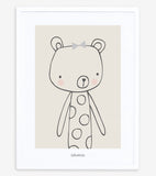LITTLE FRIENDS - Children's poster - Teddy Bear