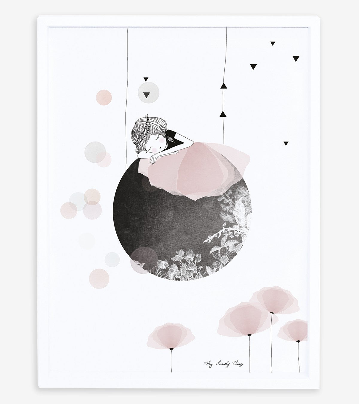 MUM OF LOVE - Children's poster - Dancer on the moon
