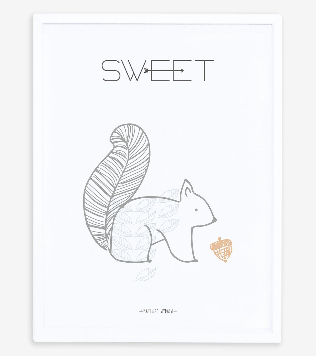 NORDIC - Children's poster - The squirrel, sweet