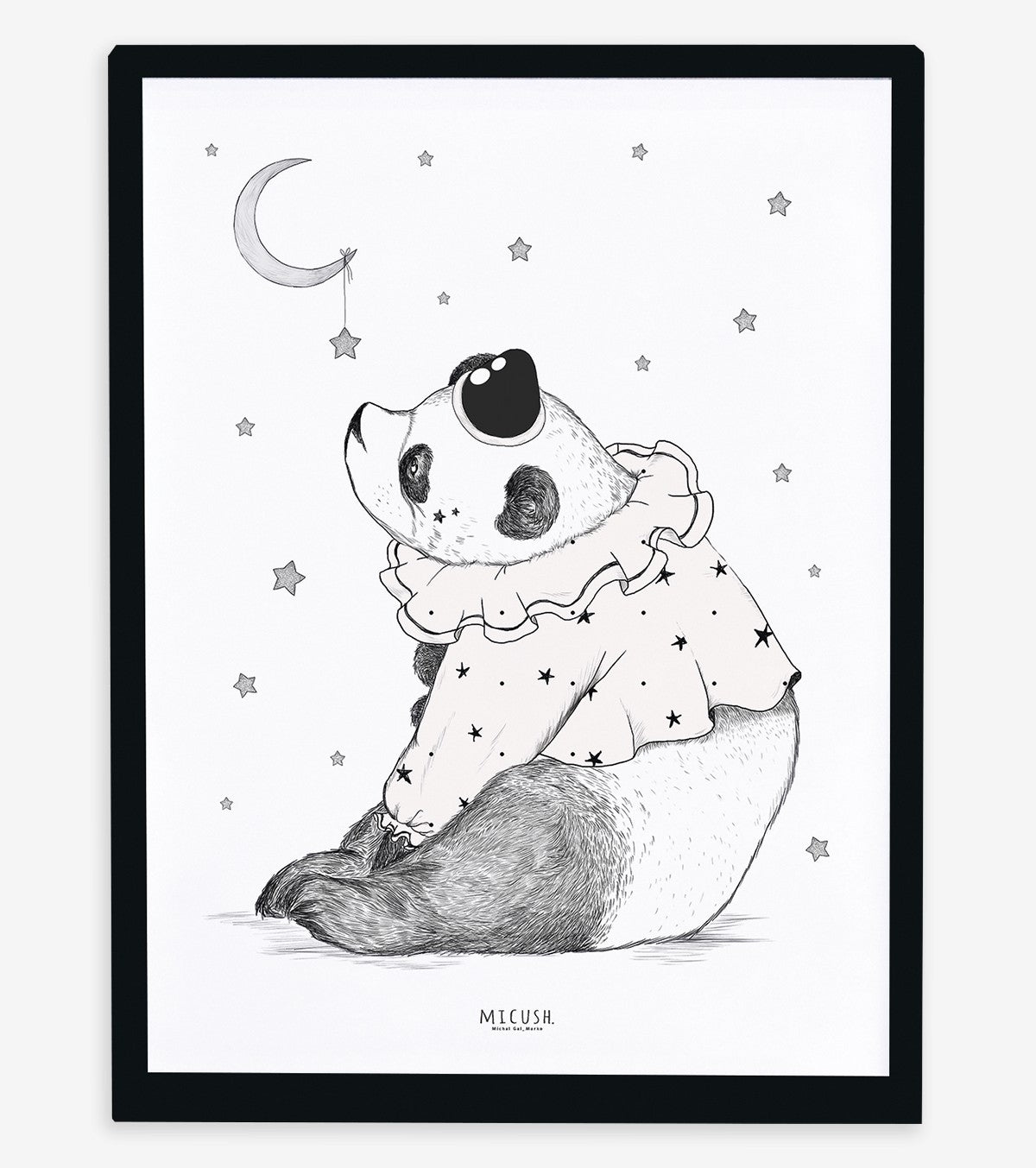 DREAMY - Children's poster - Dreaming Panda