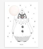 DREAMY - Children's poster - Penguin and stars