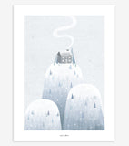 ARTIC DREAM - Children's poster - Village on the ice floe