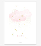 STARDUST - Children's poster - Stars and clouds