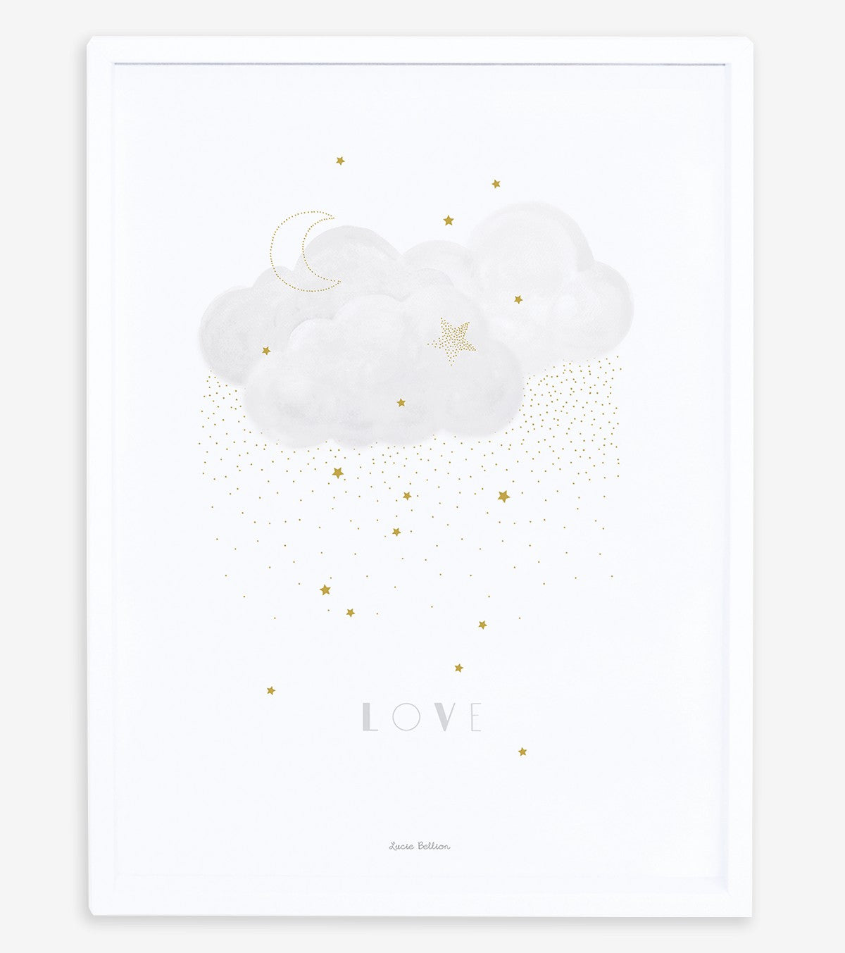 STARDUST - Children's poster - Stars and clouds