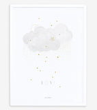 STARDUST - Children's poster - Stars and clouds