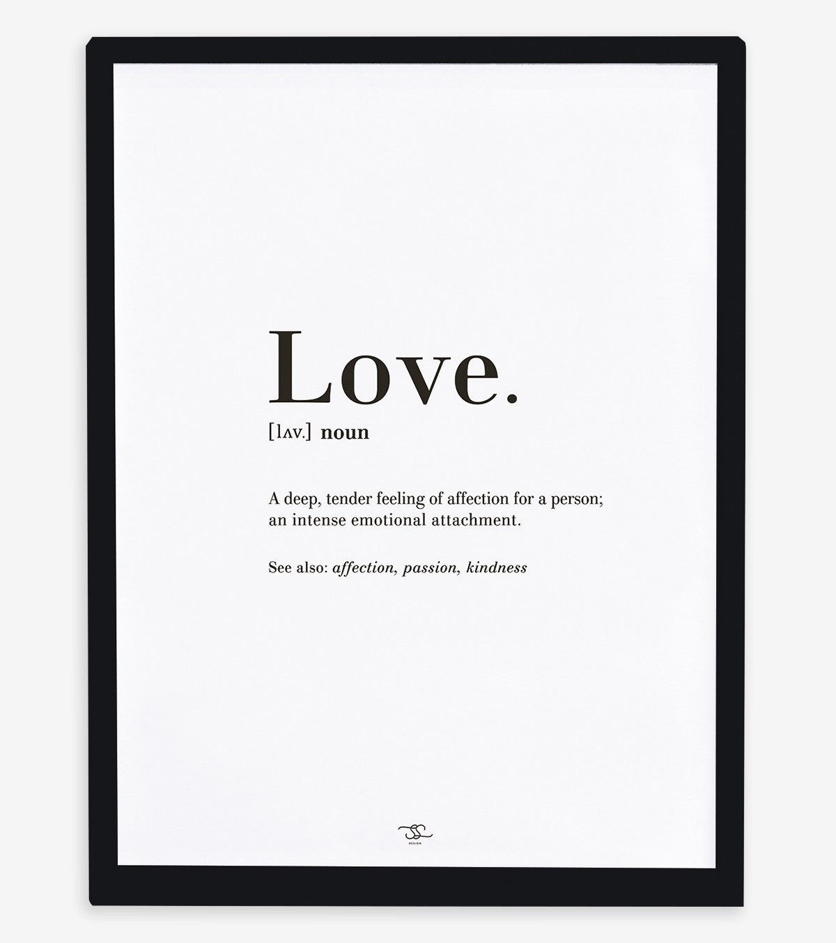 MINIMA - Children's poster - Love, definition (English)