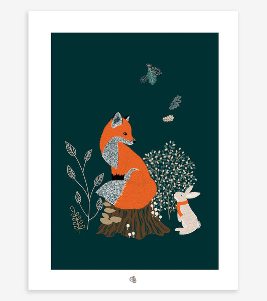 Poster con cornice Mr Fox - Lilipinso