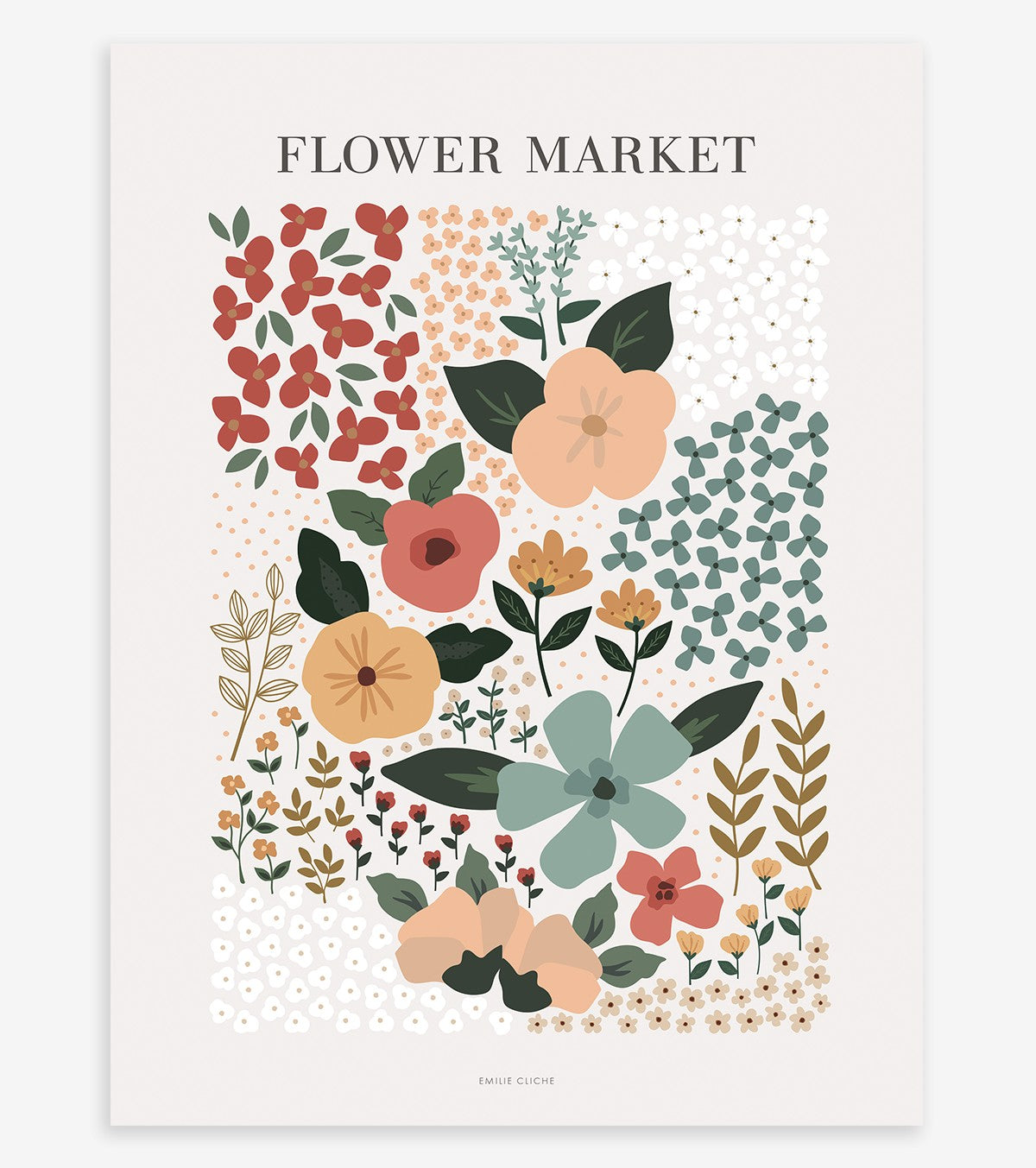 BLOEM - Children's poster - Flower market