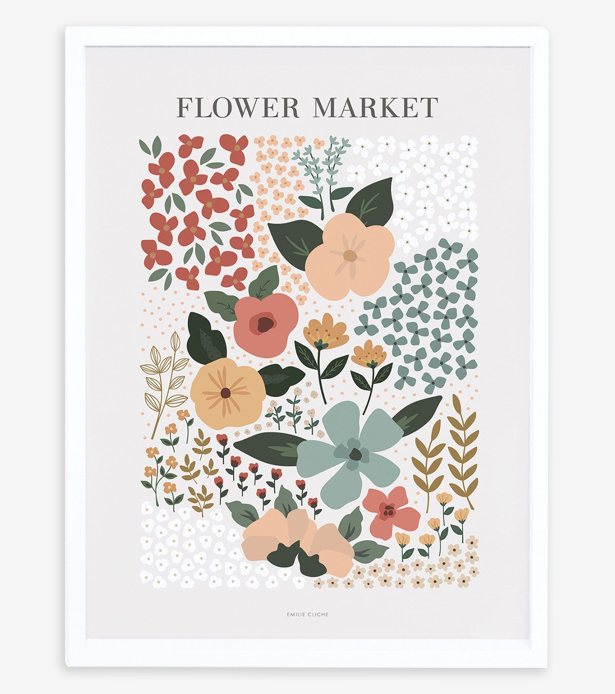 BLOEM - Children's poster - Flower market