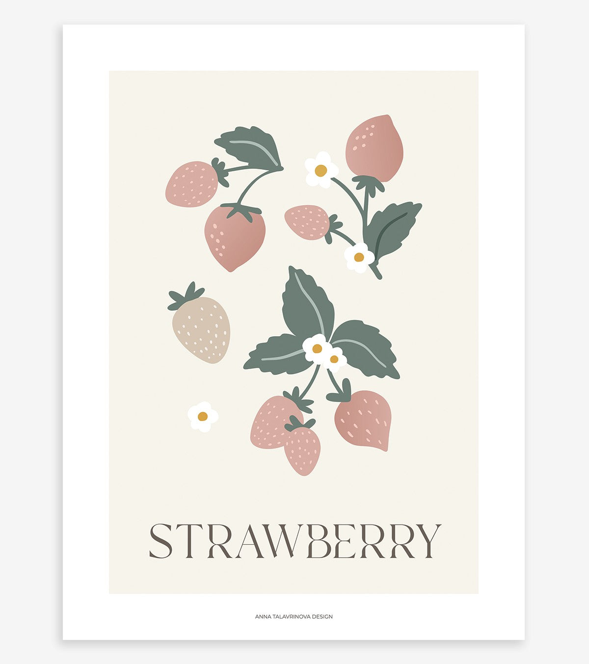 LOUISE - Children's poster - Strawberries