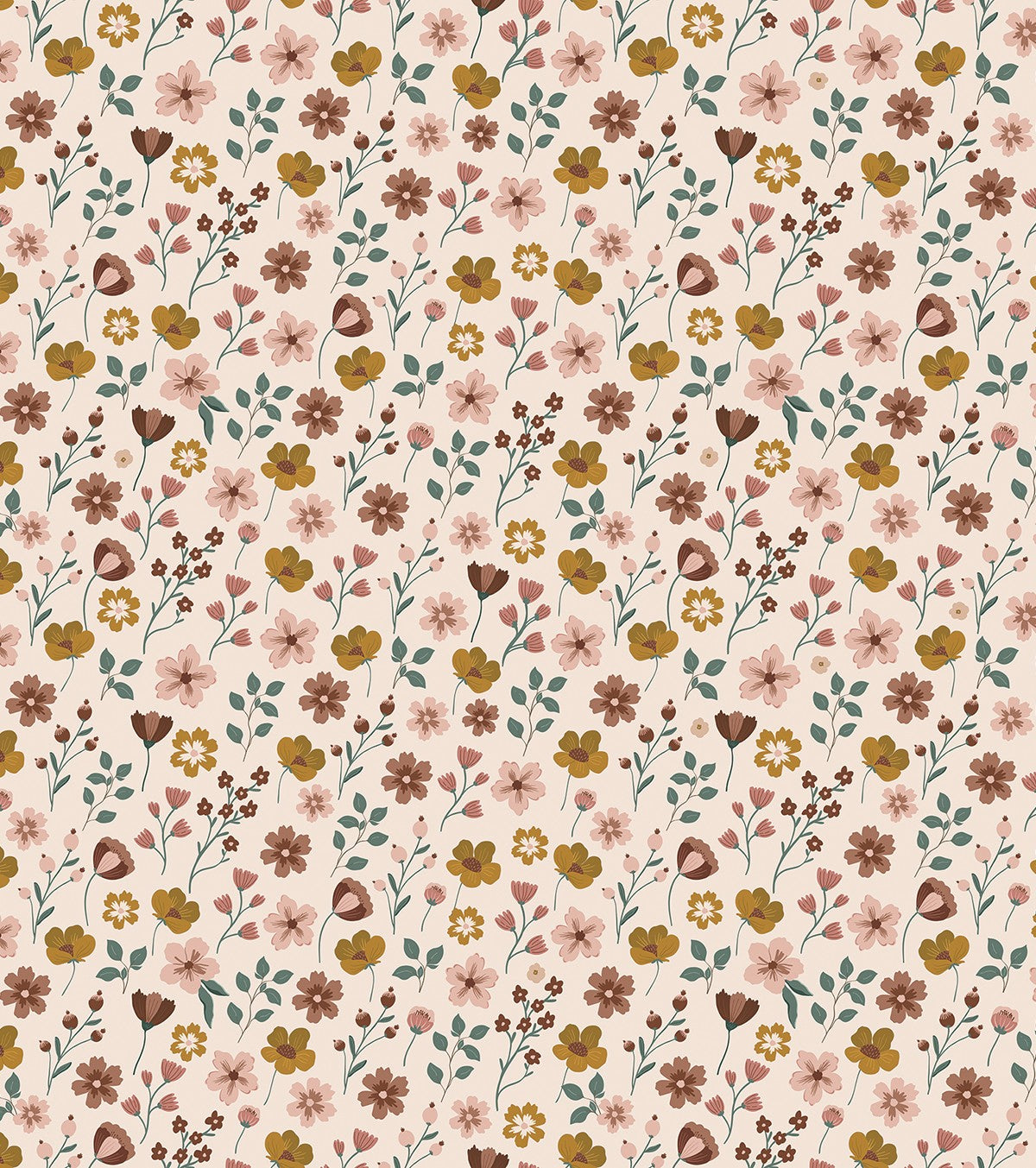 CAPUCINE - Children's wallpaper - Flowers on stems