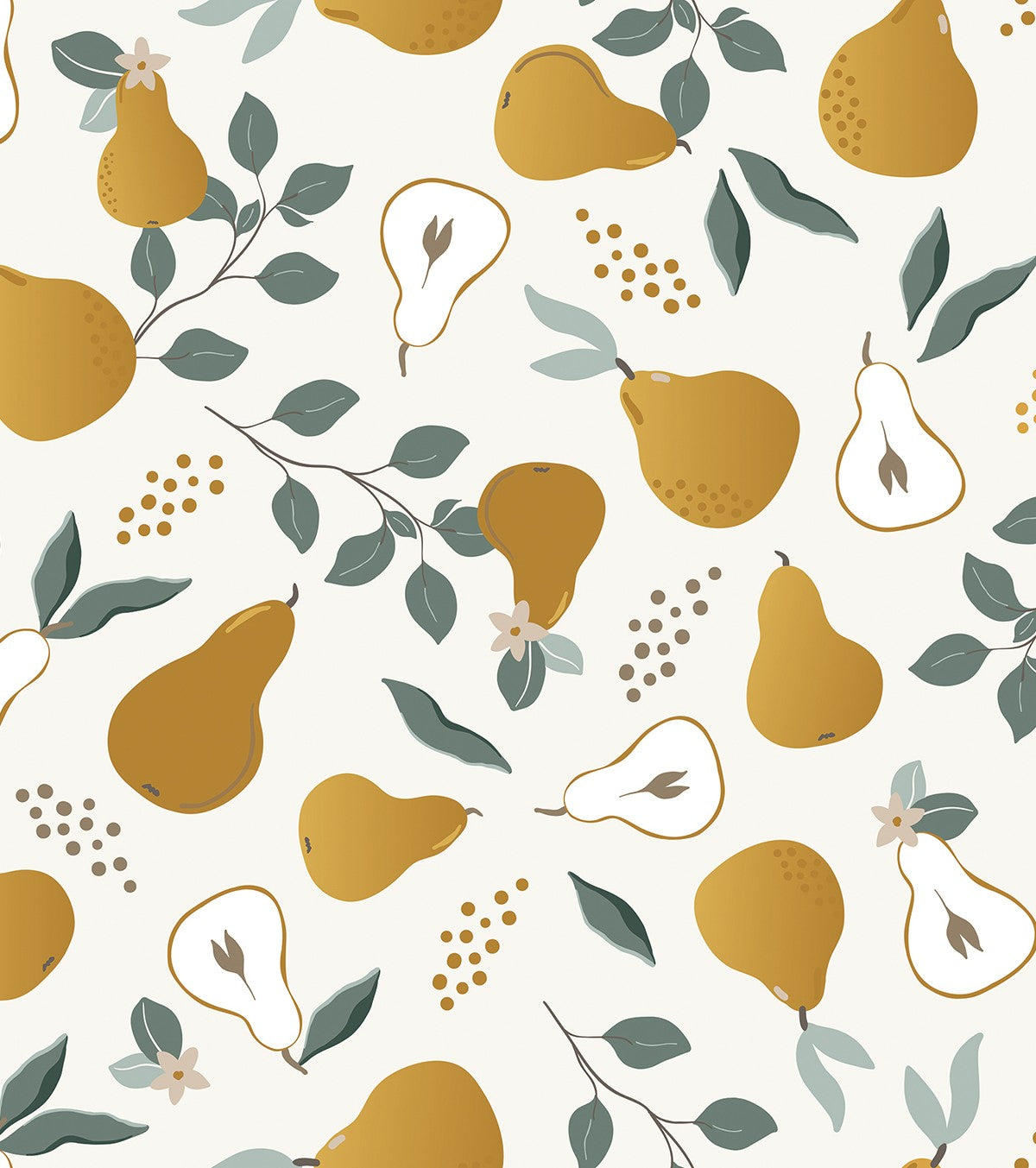 LOUISE - Children's wallpaper - Pear motif