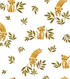 FELIDAE - Children's wallpaper - Small leopard motif