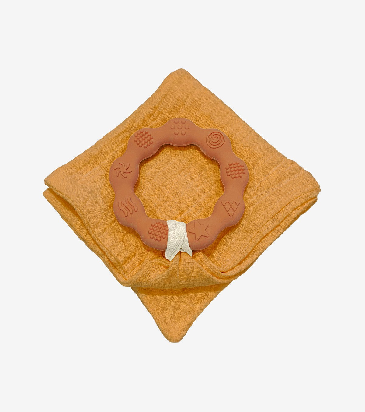 Terracotta teething ring and diaper