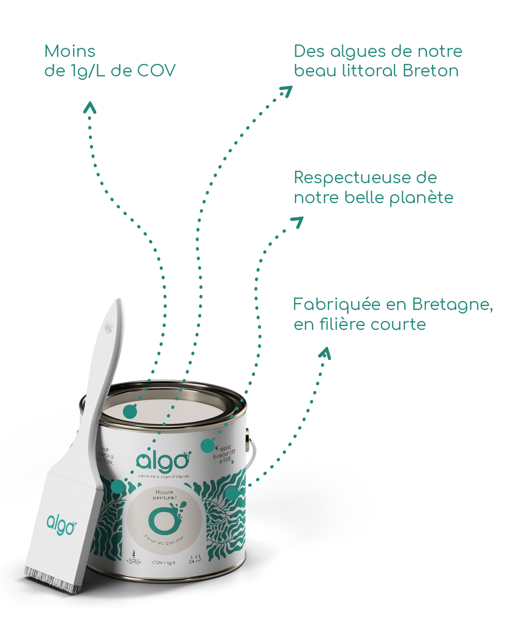 Algo ecological paint - Beige Fleur de Cerisier