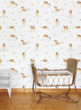 OH DEER - Children's wallpaper - Vintage fawn motif