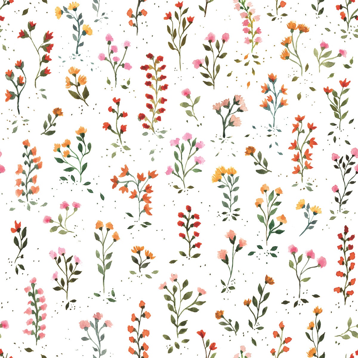 QUEYRAN - Sample wallpaper, bucolic flowers