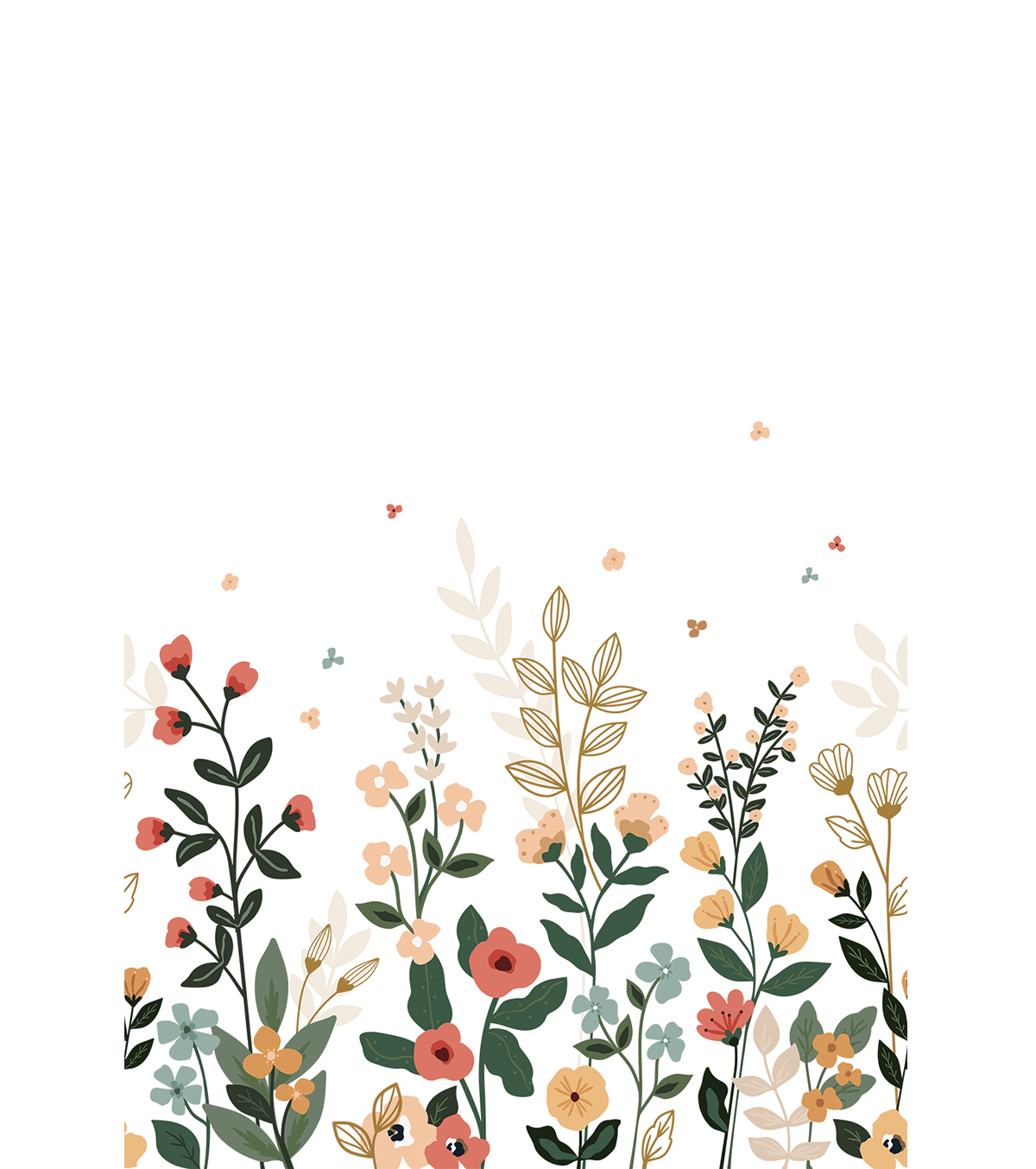 BLOEM - Panoramic wallpaper - Spring flowers
