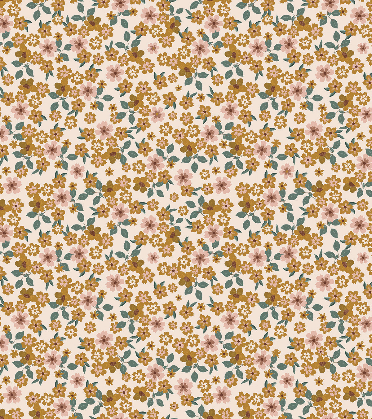 CAPTURIUM - Wallpaper sample, inflorescence (faded yellow)