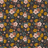 CAPUCINE - Sample wallpaper, fall bouquets (dark)