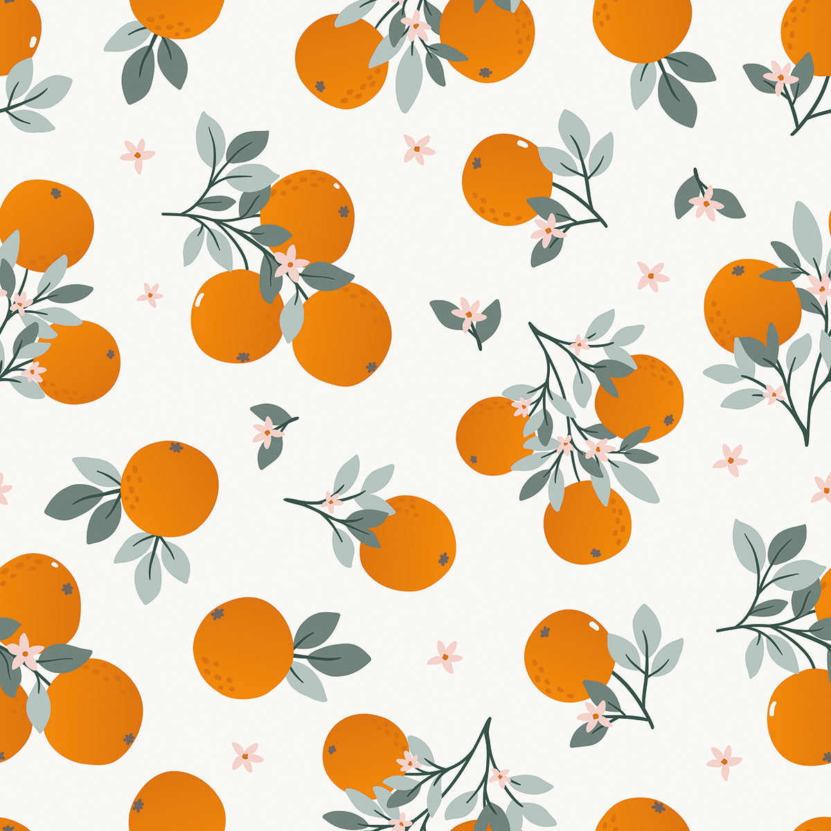 LOUISE - Sample wallpaper, oranges