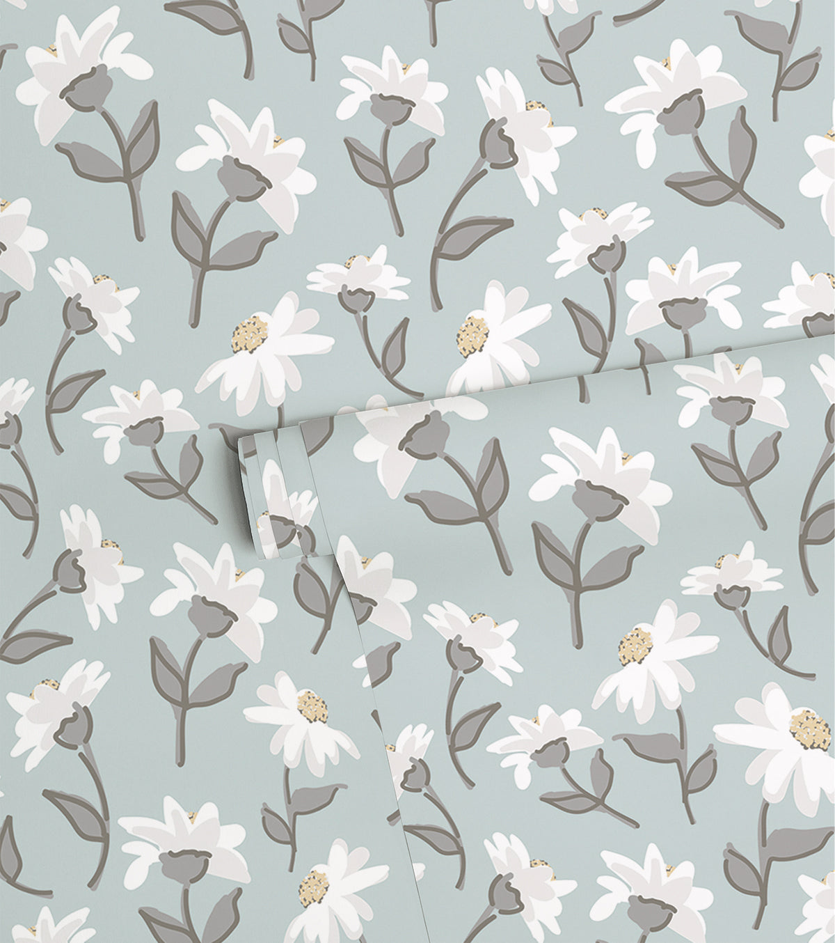 PICNIC DAY - Children's wallpaper - Daisy motif
