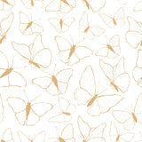 PICNIC DAY - Wallpaper sample, butterflies (mustard)