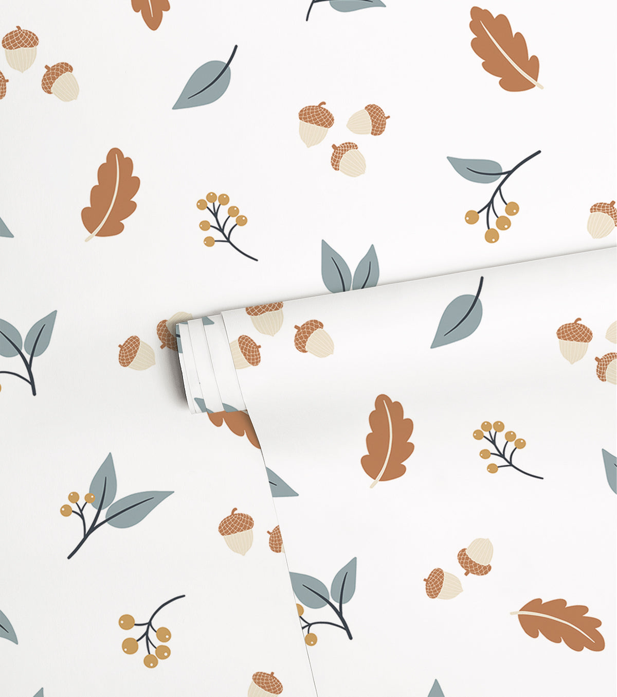 JÖRO - Children's Wallpaper - Autumn Pattern