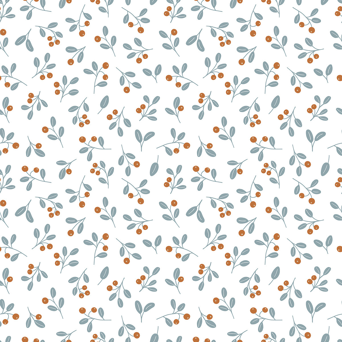 JÖRO - Sample Wallpaper, wild berries (camel/white)