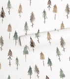 KHARU - Children's wallpaper - Fir forest motif