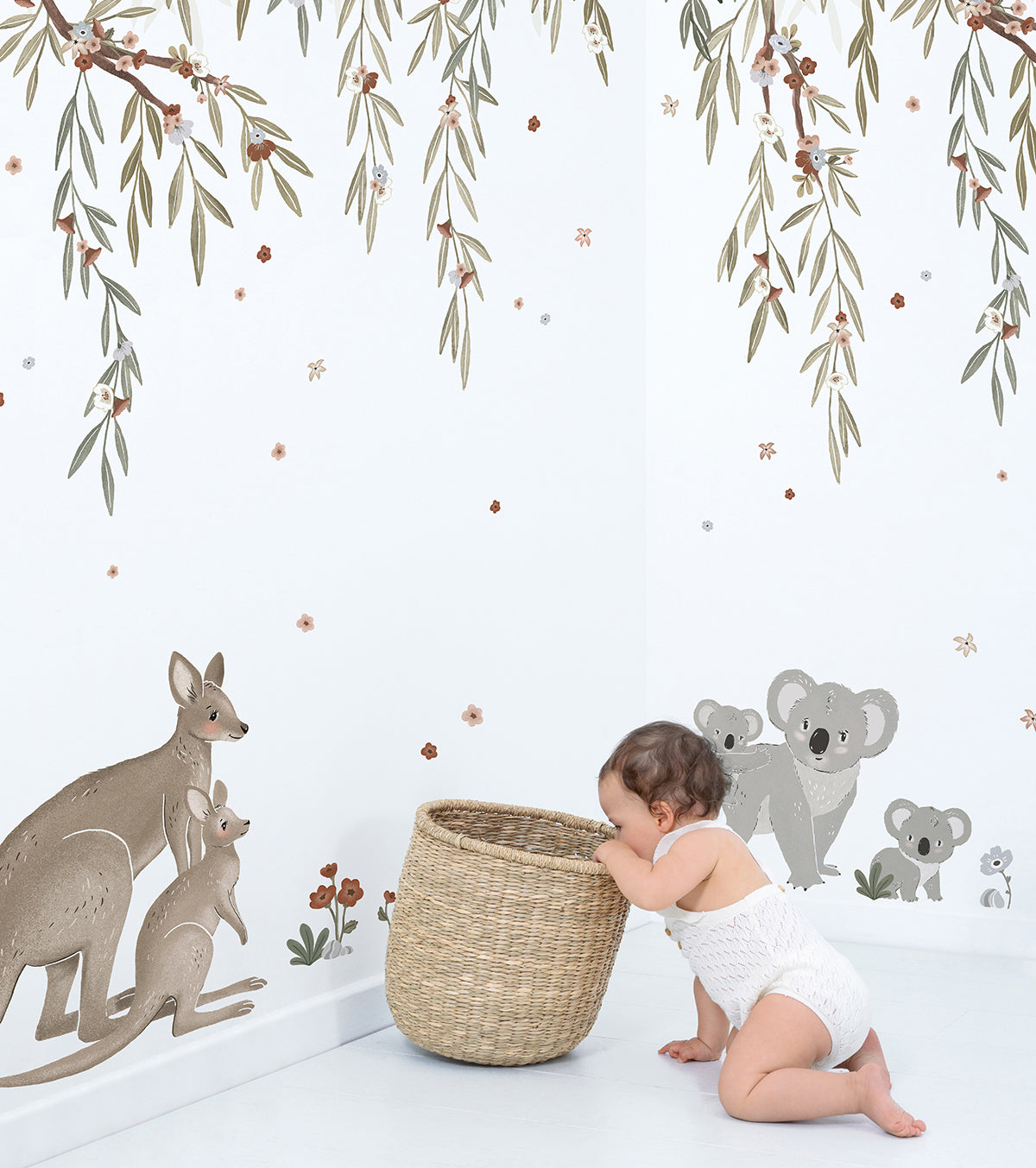 LILYDALE - Panoramic wallpaper - Eucalyptus foliage