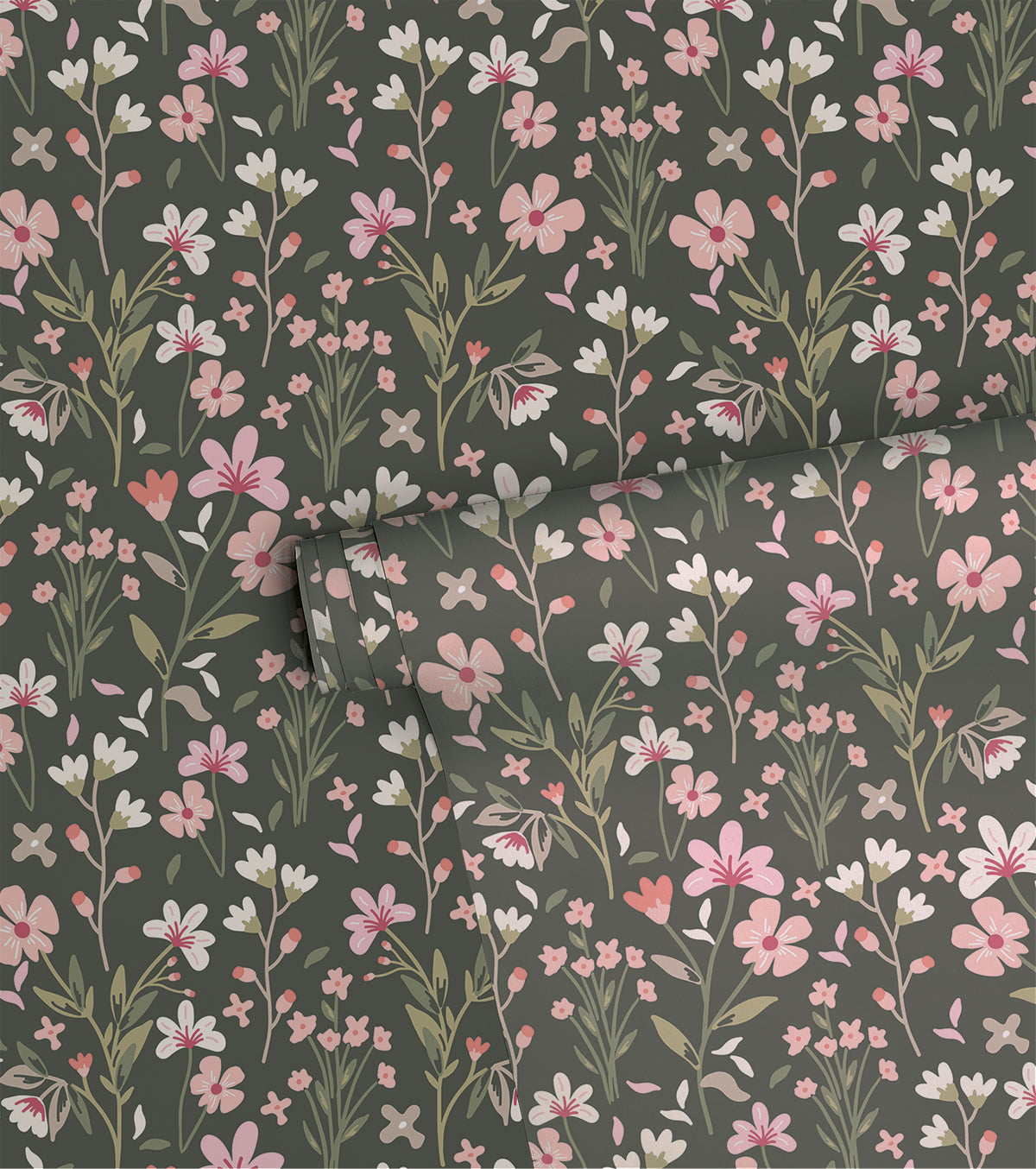 MAGENTA - Children's wallpaper - Summer garden motif
