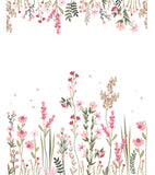 MAGENTA GARDEN - Decor wallpaper sample, a field of flowers (right)