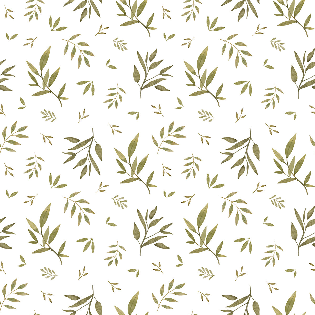 NORWOOD - Sample wallpaper, foliage (green)