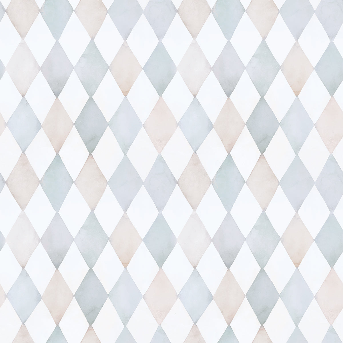 SELENE - Sample wallpaper, harlequin (blue)