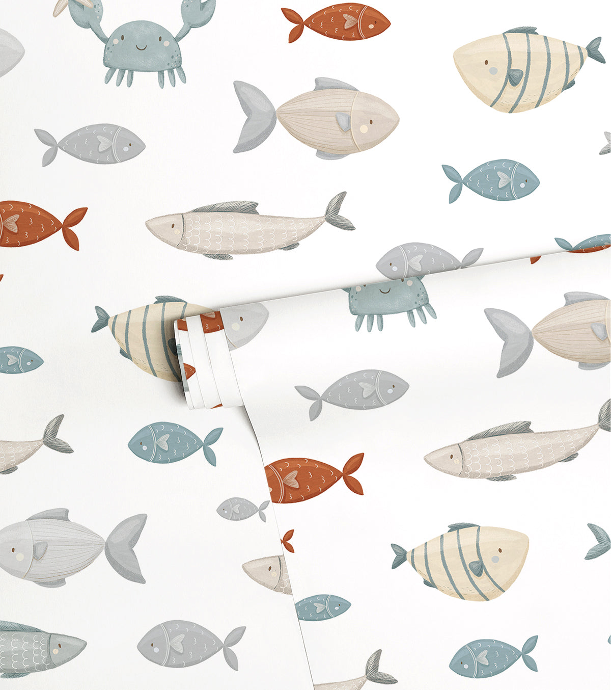 LOTAN - Children's wallpaper - Fish in the sea