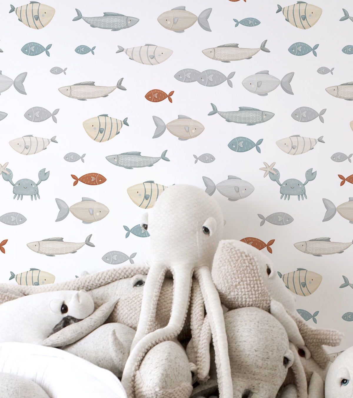 LOTAN - Children's wallpaper - Fish in the sea