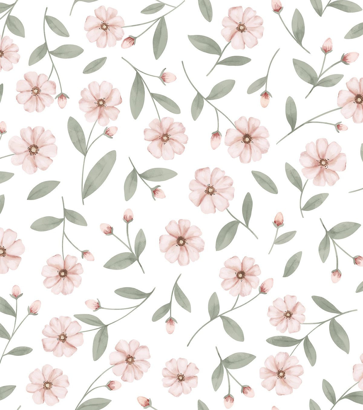 EDEN - Wallpaper Sample - Glitter and flower buds